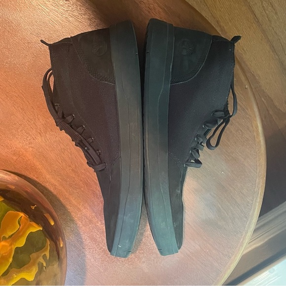 Timberland Davis Square Mid Top Chukka Sneakers Blackout Men’s 12 Leather Nubuck - Picture 5 of 12